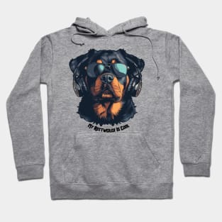 Cool Dogs - Sounds and Shade - Rottweiler Hoodie